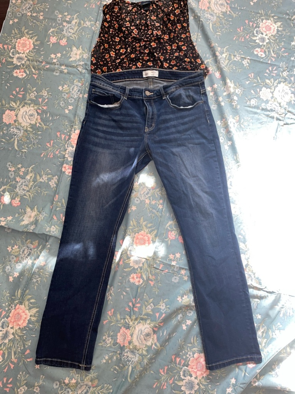 BKE Payton Straight Jeans 31x30 Mid Rise Dark Wash Stretch Buckle Denim